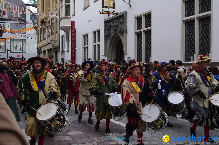 Narrenumzug - Grosses Narrentreffen in Konstanz am Bodensee, 22.01.2012