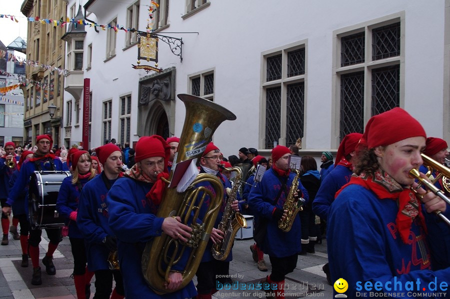 Narrenumzug - Grosses Narrentreffen in Konstanz am Bodensee, 22.01.2012