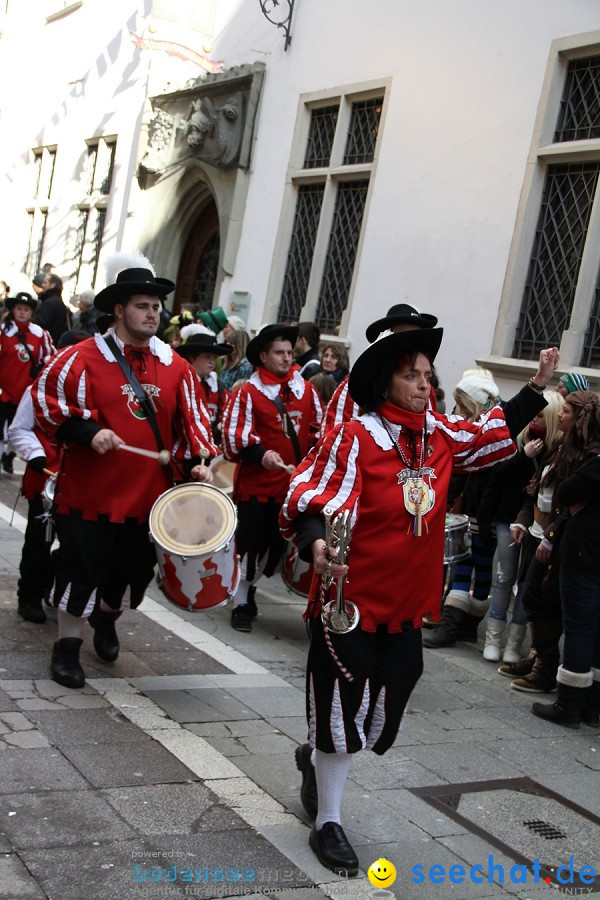 Narrenumzug - Grosses Narrentreffen in Konstanz am Bodensee, 22.01.2012