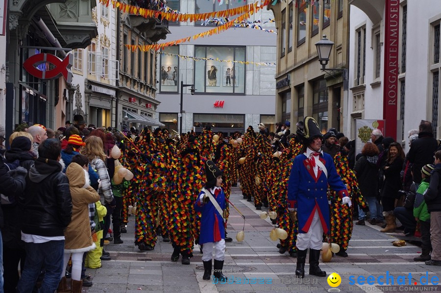 Narrenumzug - Grosses Narrentreffen in Konstanz am Bodensee, 22.01.2012