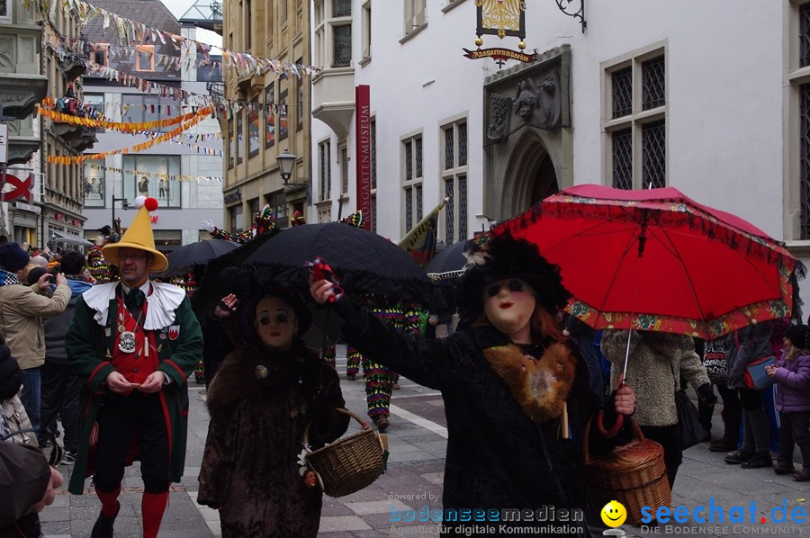 Narrenumzug - Grosses Narrentreffen in Konstanz am Bodensee, 22.01.2012