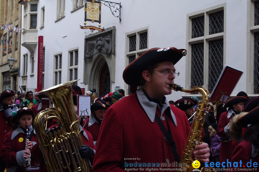 Narrenumzug - Grosses Narrentreffen in Konstanz am Bodensee, 22.01.2012