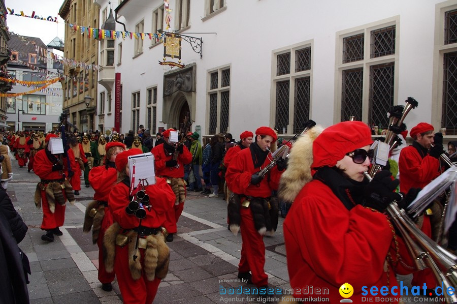 Narrenumzug - Grosses Narrentreffen in Konstanz am Bodensee, 22.01.2012