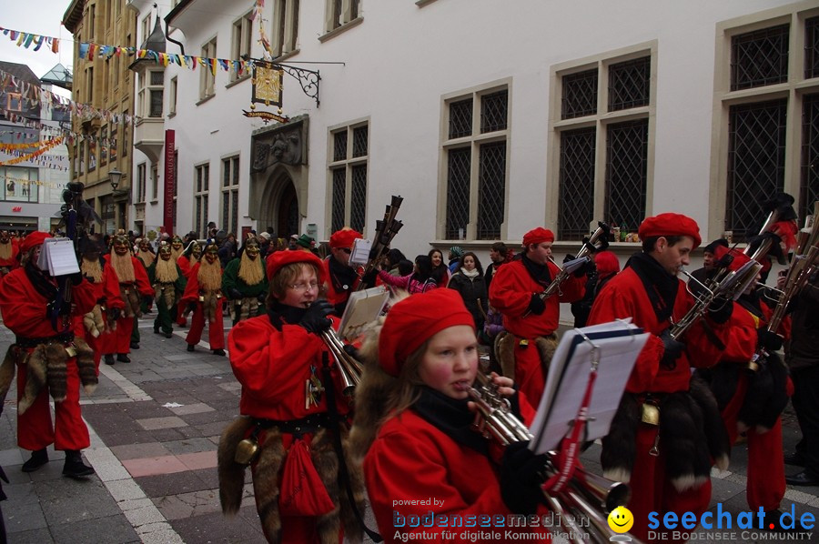 Narrenumzug - Grosses Narrentreffen in Konstanz am Bodensee, 22.01.2012