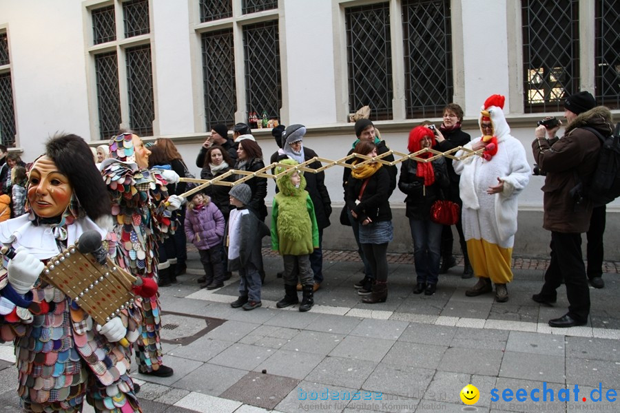 Narrenumzug - Grosses Narrentreffen in Konstanz am Bodensee, 22.01.2012