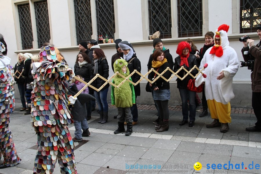 Narrenumzug - Grosses Narrentreffen in Konstanz am Bodensee, 22.01.2012