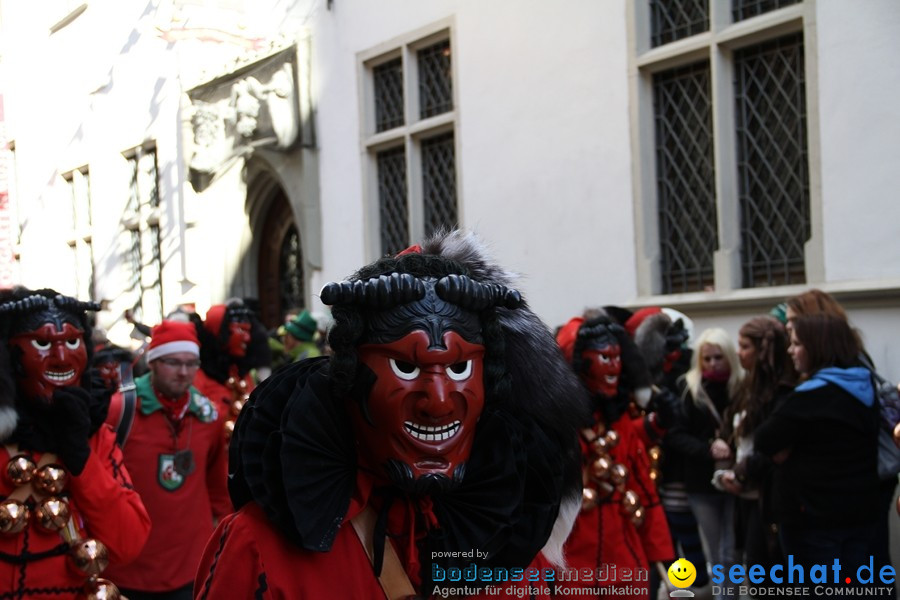 Narrenumzug - Grosses Narrentreffen in Konstanz am Bodensee, 22.01.2012