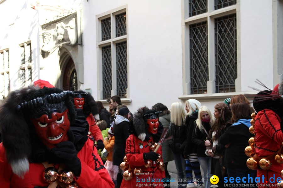 Narrenumzug - Grosses Narrentreffen in Konstanz am Bodensee, 22.01.2012