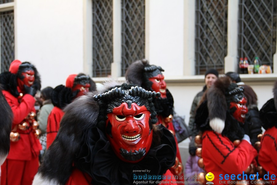 Narrenumzug - Grosses Narrentreffen in Konstanz am Bodensee, 22.01.2012