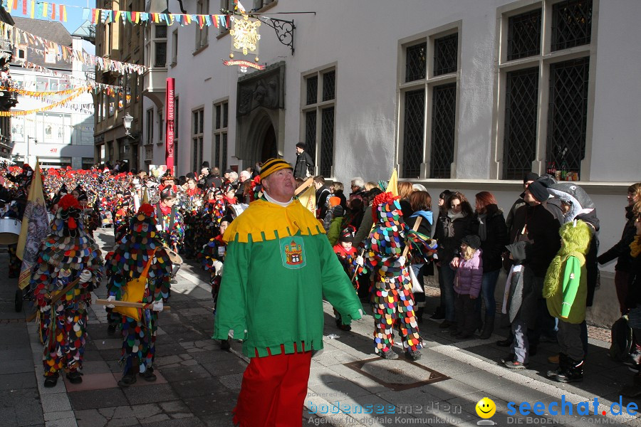 Narrenumzug - Grosses Narrentreffen in Konstanz am Bodensee, 22.01.2012