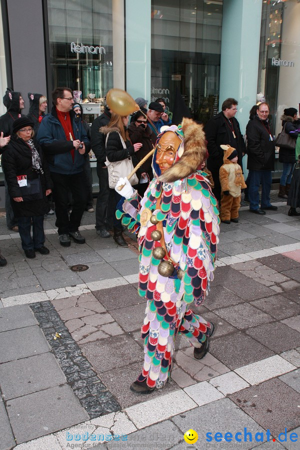 Narrenumzug - Grosses Narrentreffen in Konstanz am Bodensee, 22.01.2012