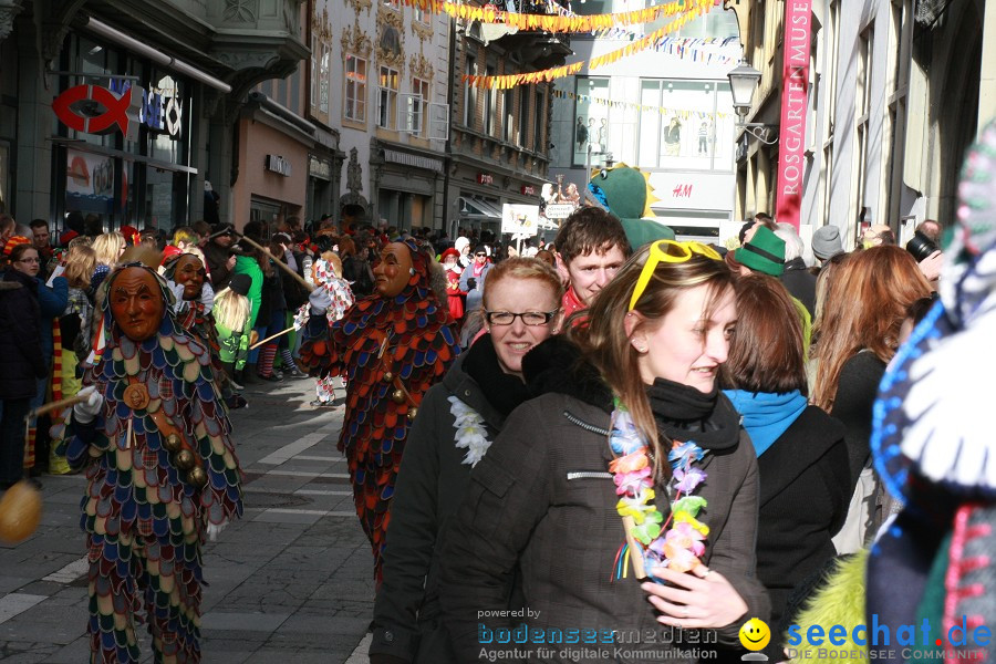 Narrenumzug - Grosses Narrentreffen in Konstanz am Bodensee, 22.01.2012