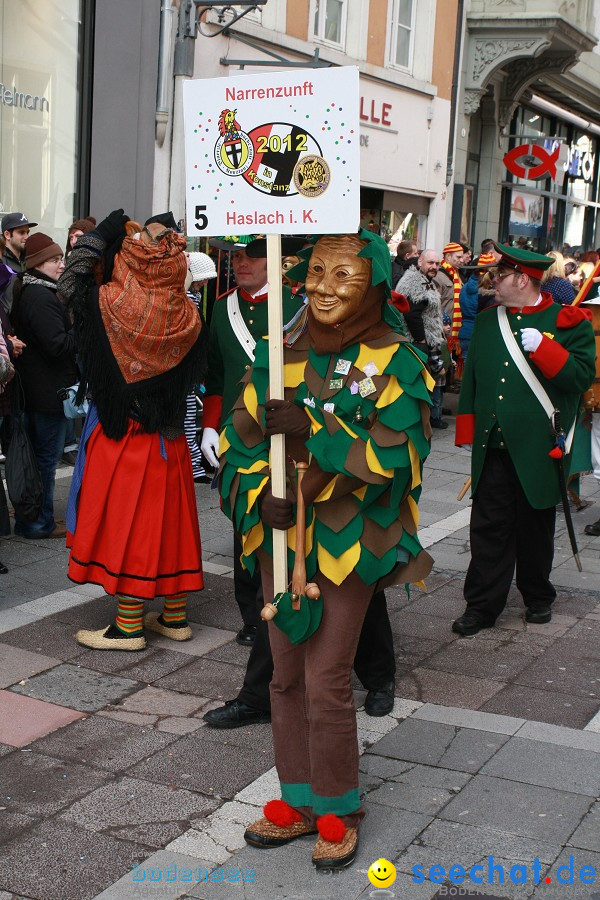 Narrenumzug - Grosses Narrentreffen in Konstanz am Bodensee, 22.01.2012