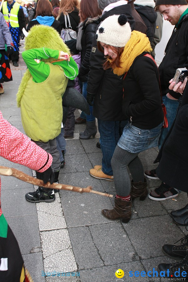 Narrenumzug - Grosses Narrentreffen in Konstanz am Bodensee, 22.01.2012