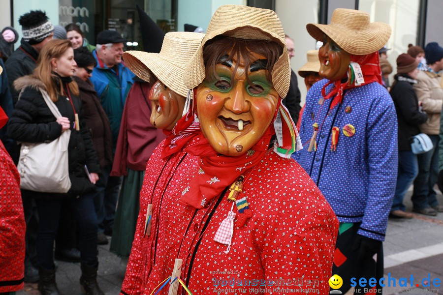 Narrenumzug - Grosses Narrentreffen in Konstanz am Bodensee, 22.01.2012