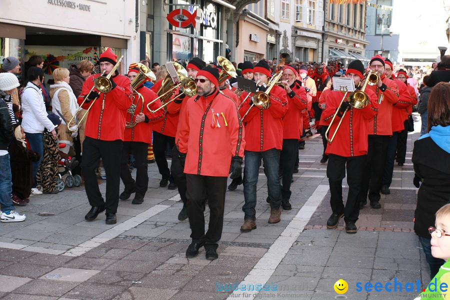 Narrenumzug - Grosses Narrentreffen in Konstanz am Bodensee, 22.01.2012