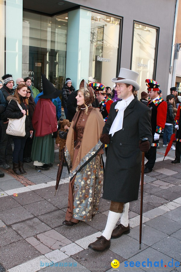 Narrenumzug - Grosses Narrentreffen in Konstanz am Bodensee, 22.01.2012