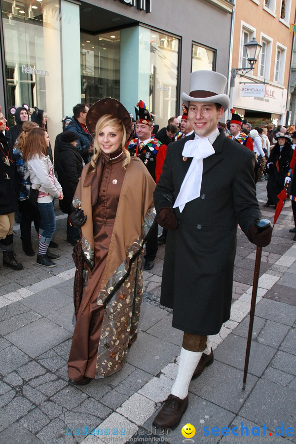 Narrenumzug - Grosses Narrentreffen in Konstanz am Bodensee, 22.01.2012