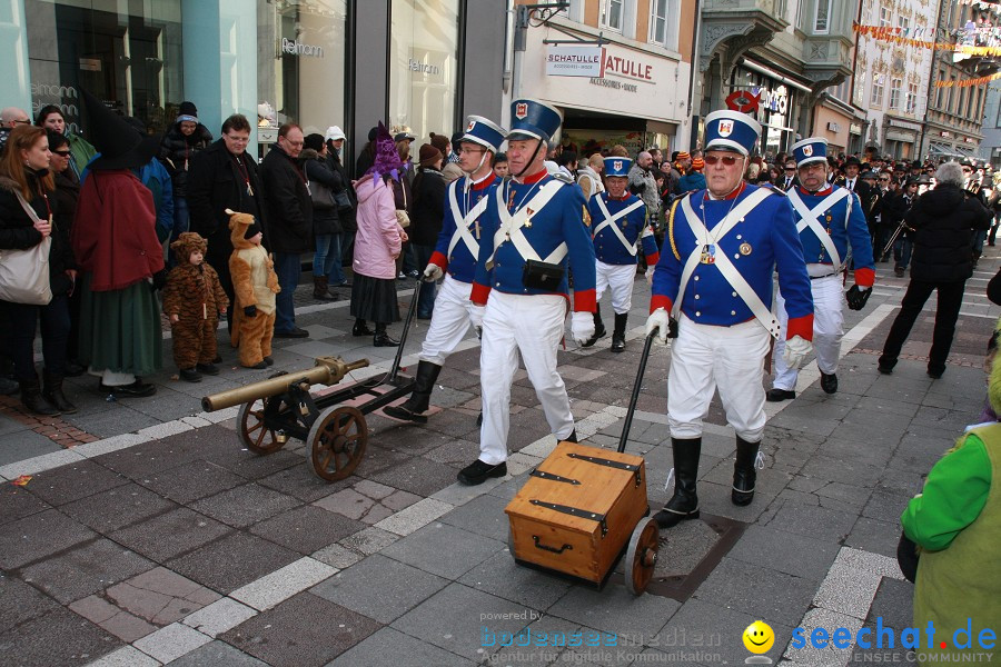 Narrenumzug - Grosses Narrentreffen in Konstanz am Bodensee, 22.01.2012