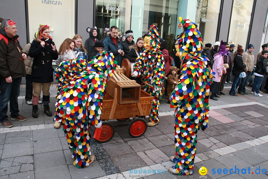 Narrenumzug - Grosses Narrentreffen in Konstanz am Bodensee, 22.01.2012