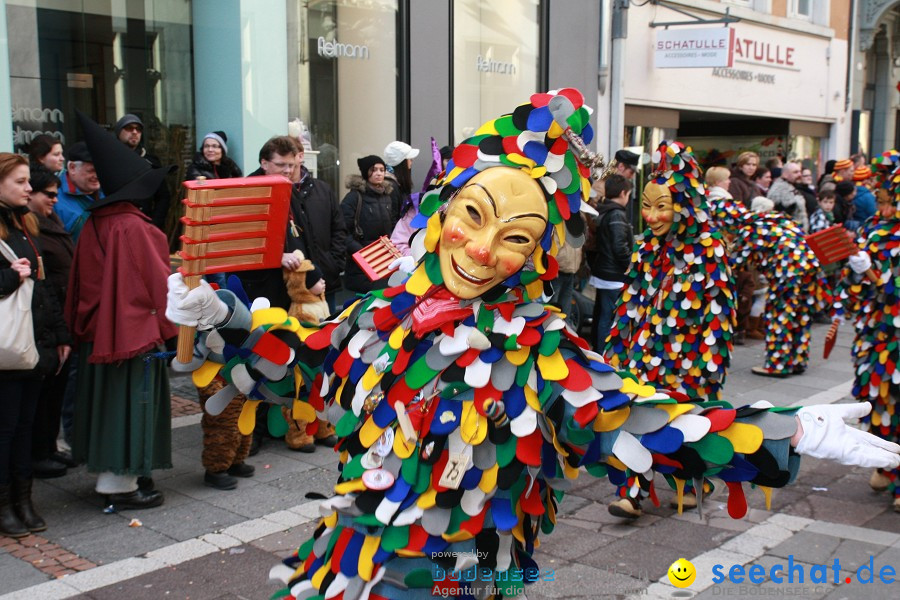 Narrenumzug - Grosses Narrentreffen in Konstanz am Bodensee, 22.01.2012