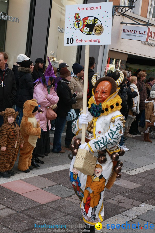 Narrenumzug - Grosses Narrentreffen in Konstanz am Bodensee, 22.01.2012