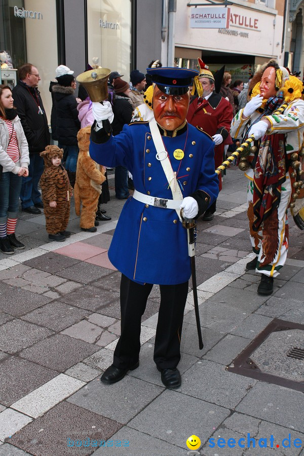 Narrenumzug - Grosses Narrentreffen in Konstanz am Bodensee, 22.01.2012