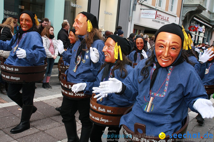 Narrenumzug - Grosses Narrentreffen in Konstanz am Bodensee, 22.01.2012