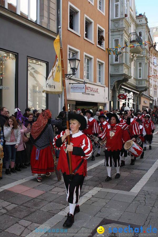 Narrenumzug - Grosses Narrentreffen in Konstanz am Bodensee, 22.01.2012