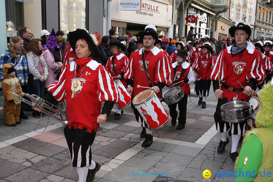 Narrenumzug - Grosses Narrentreffen in Konstanz am Bodensee, 22.01.2012