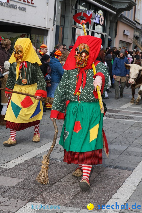 Narrenumzug - Grosses Narrentreffen in Konstanz am Bodensee, 22.01.2012