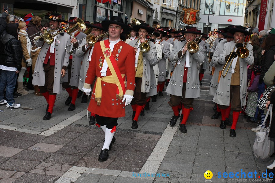 Narrenumzug - Grosses Narrentreffen in Konstanz am Bodensee, 22.01.2012