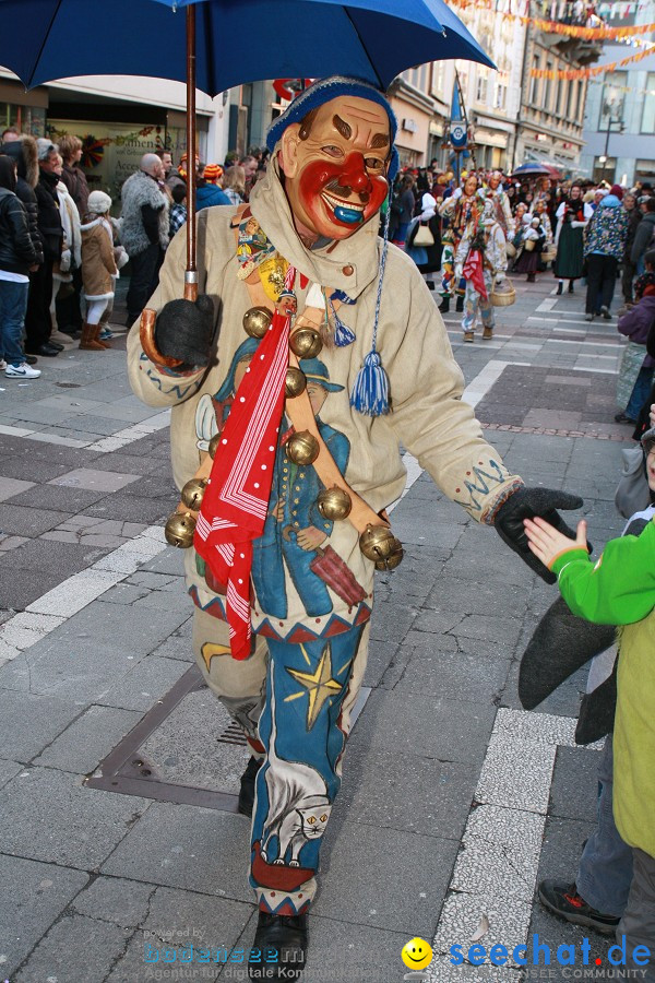 Narrenumzug - Grosses Narrentreffen in Konstanz am Bodensee, 22.01.2012