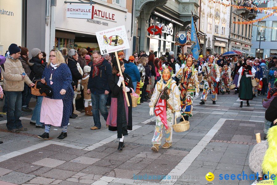 Narrenumzug - Grosses Narrentreffen in Konstanz am Bodensee, 22.01.2012