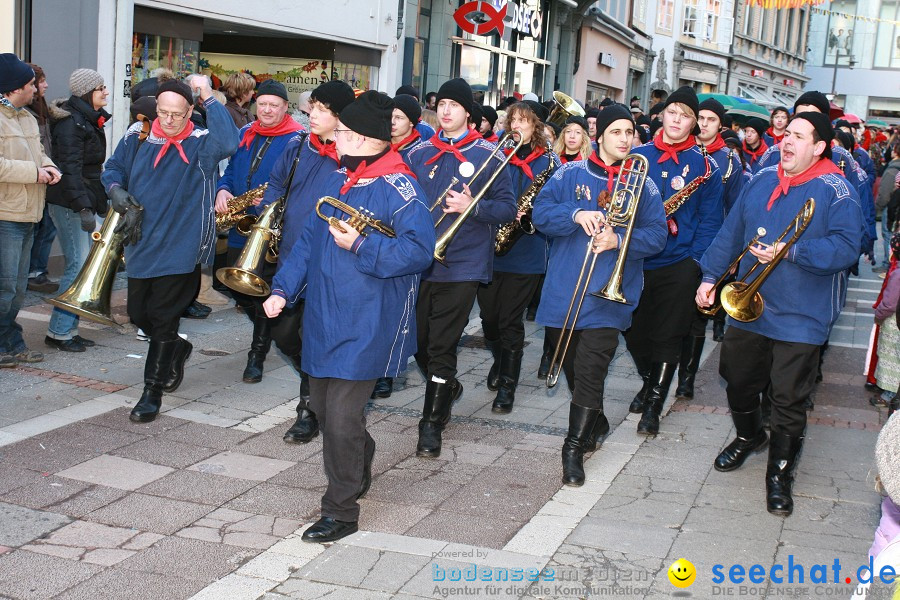 Narrenumzug - Grosses Narrentreffen in Konstanz am Bodensee, 22.01.2012