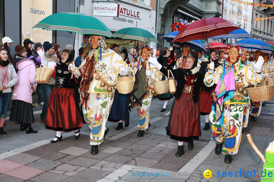 Narrenumzug - Grosses Narrentreffen in Konstanz am Bodensee, 22.01.2012