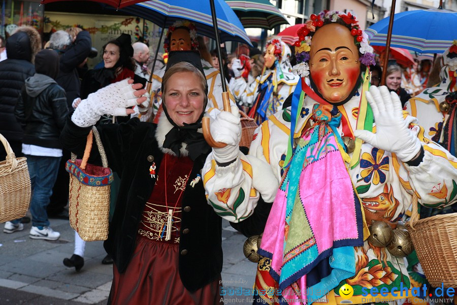 Narrenumzug - Grosses Narrentreffen in Konstanz am Bodensee, 22.01.2012