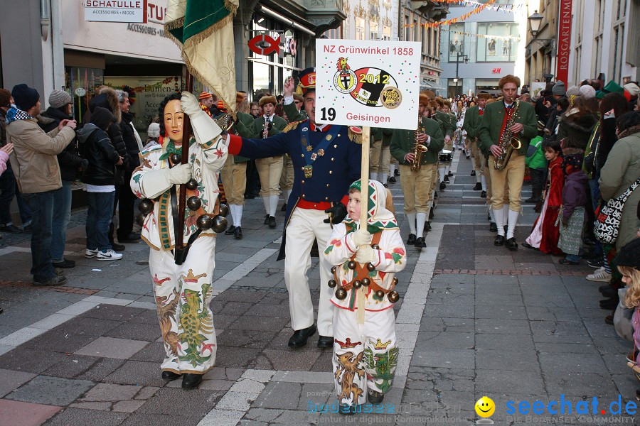 Narrenumzug - Grosses Narrentreffen in Konstanz am Bodensee, 22.01.2012