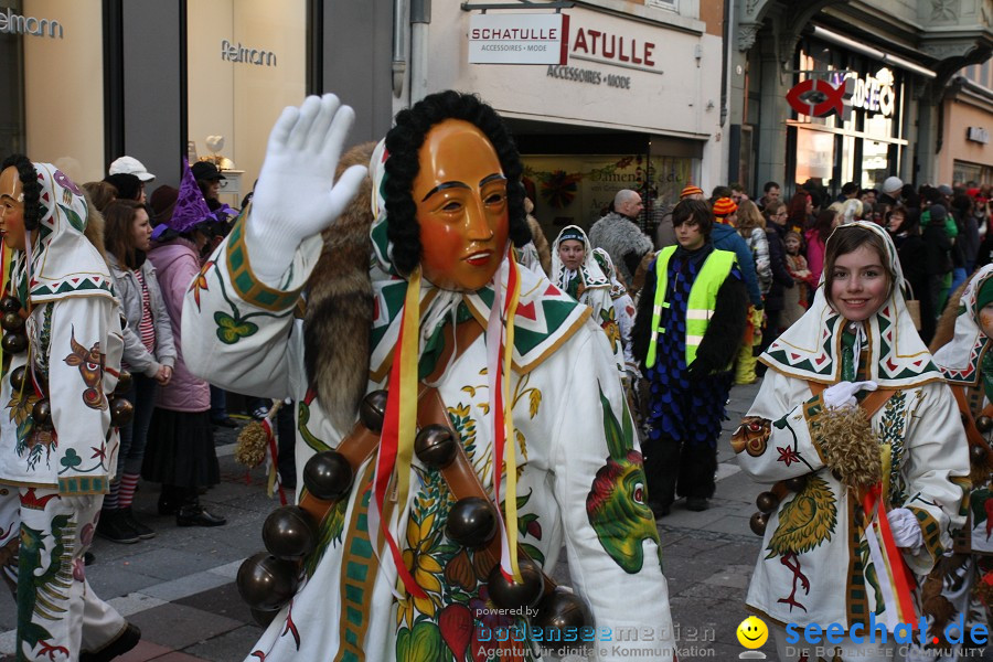 Narrenumzug - Grosses Narrentreffen in Konstanz am Bodensee, 22.01.2012