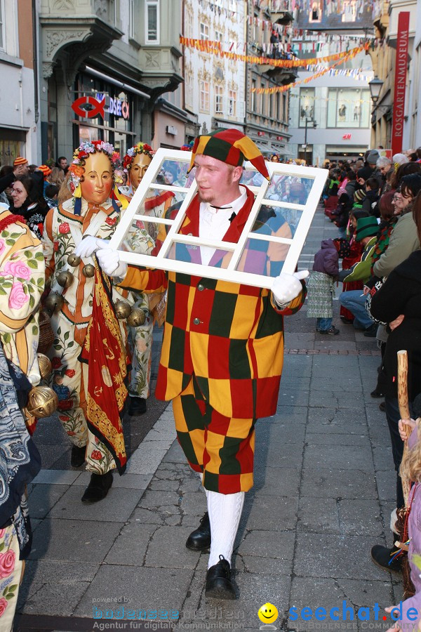 Narrenumzug - Grosses Narrentreffen in Konstanz am Bodensee, 22.01.2012