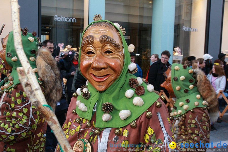 Narrenumzug - Grosses Narrentreffen in Konstanz am Bodensee, 22.01.2012