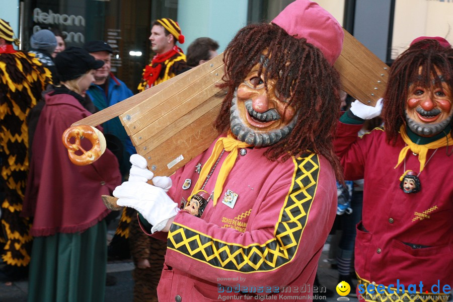 Narrenumzug - Grosses Narrentreffen in Konstanz am Bodensee, 22.01.2012