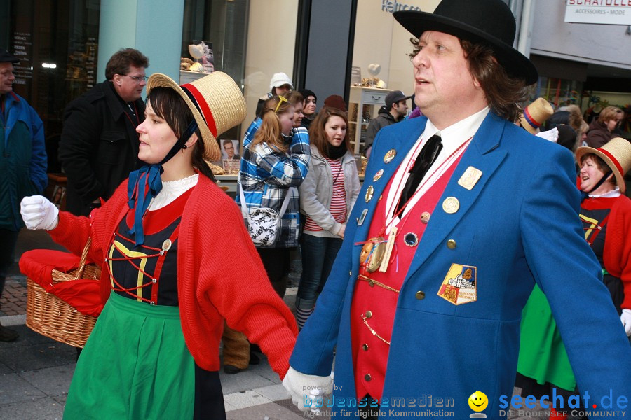 Narrenumzug - Grosses Narrentreffen in Konstanz am Bodensee, 22.01.2012