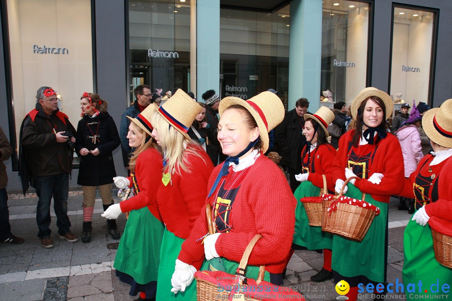 Narrenumzug - Grosses Narrentreffen in Konstanz am Bodensee, 22.01.2012