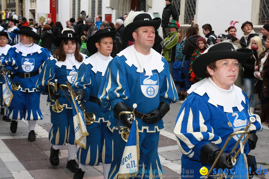 Narrenumzug - Grosses Narrentreffen in Konstanz am Bodensee, 22.01.2012