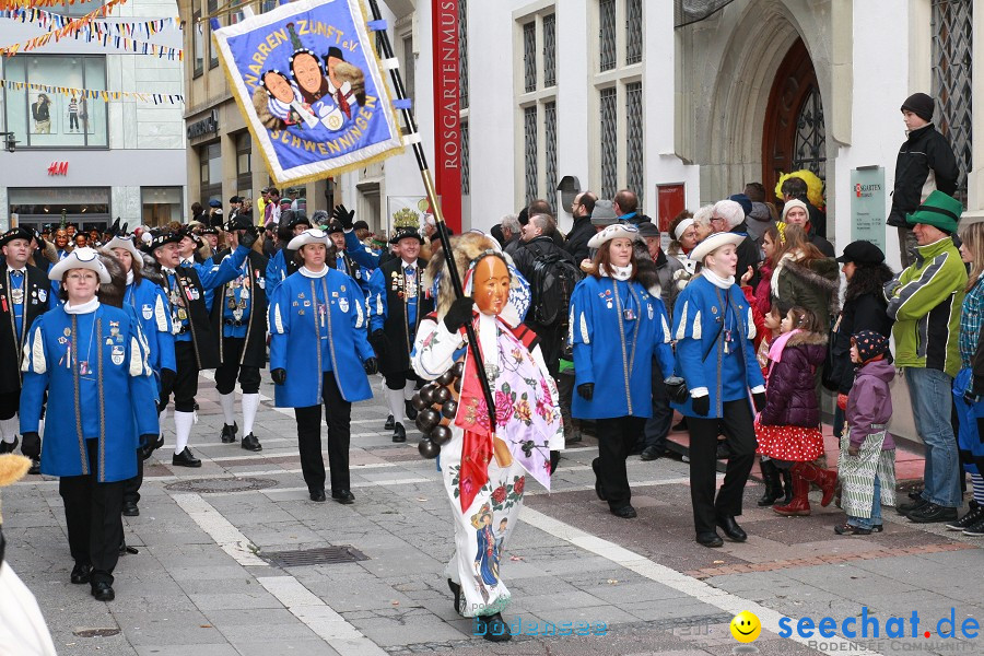 Narrenumzug - Grosses Narrentreffen in Konstanz am Bodensee, 22.01.2012