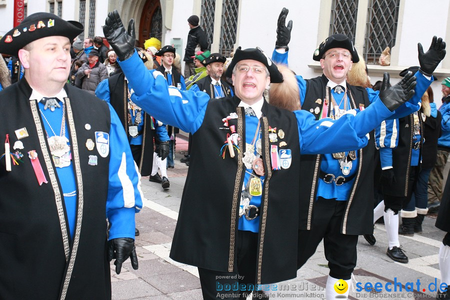 Narrenumzug - Grosses Narrentreffen in Konstanz am Bodensee, 22.01.2012