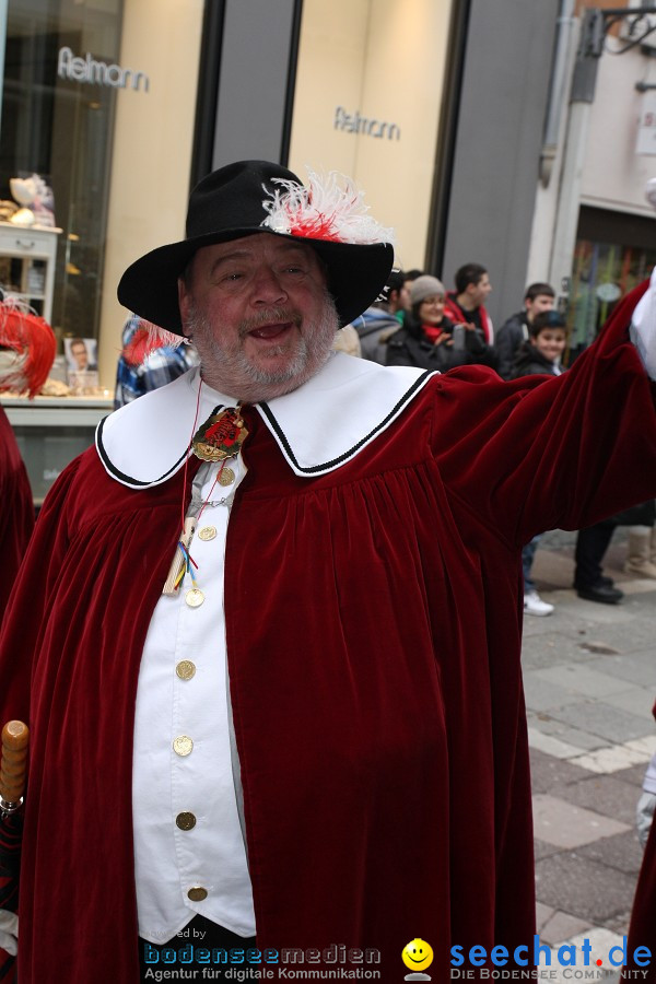 Narrenumzug - Grosses Narrentreffen in Konstanz am Bodensee, 22.01.2012