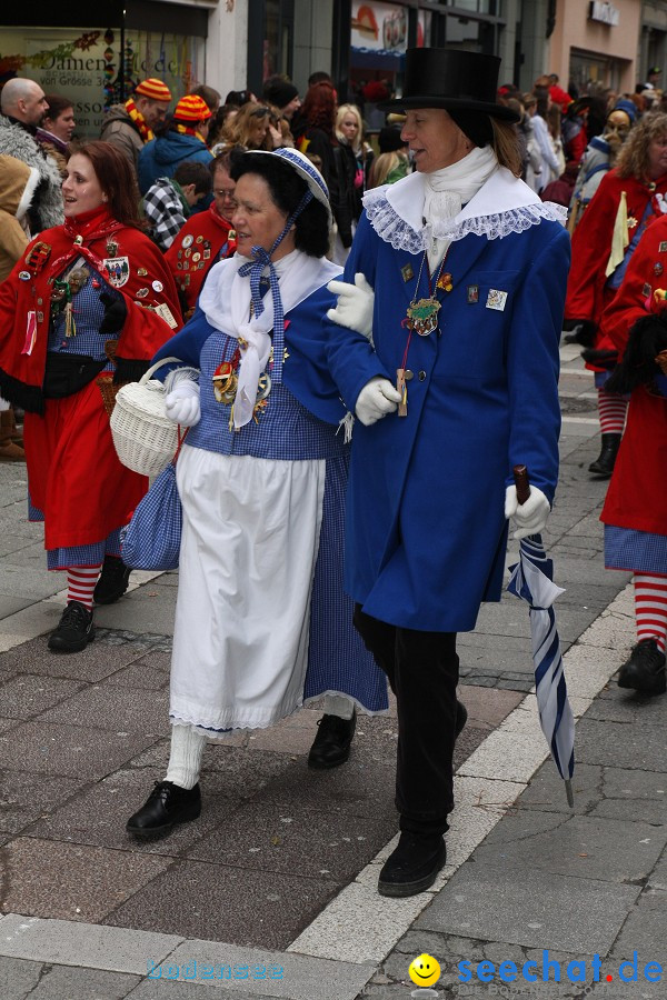 Narrenumzug - Grosses Narrentreffen in Konstanz am Bodensee, 22.01.2012