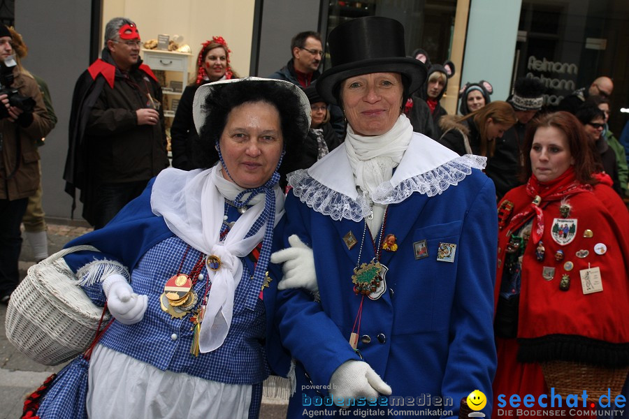 Narrenumzug - Grosses Narrentreffen in Konstanz am Bodensee, 22.01.2012